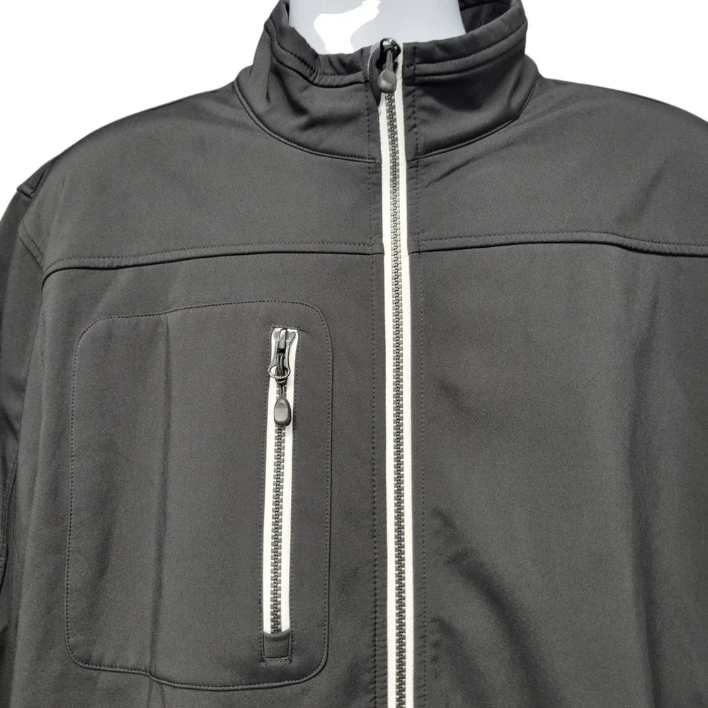 Clique Men Full Zip  Sz Lg Jacket Gray Lightweight‎ Activewear Outerwear  H482